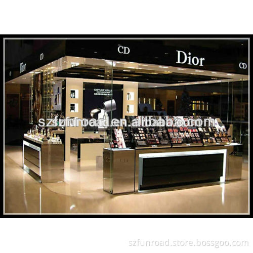 High quality cosmetic display stand kioskdisplay counter for cosmetic store